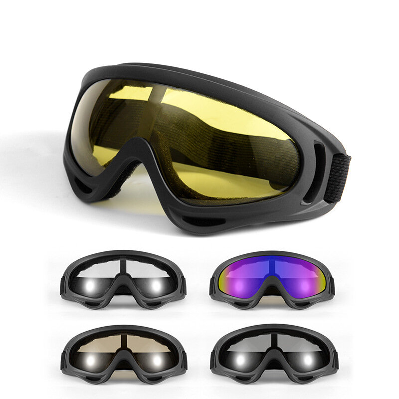 Лыжные очки, мотоциклетные очки, очки для сноуборда для мужчин женщин мужчин детей-Защита от УФ-лучей пены против царапин пылезащитные