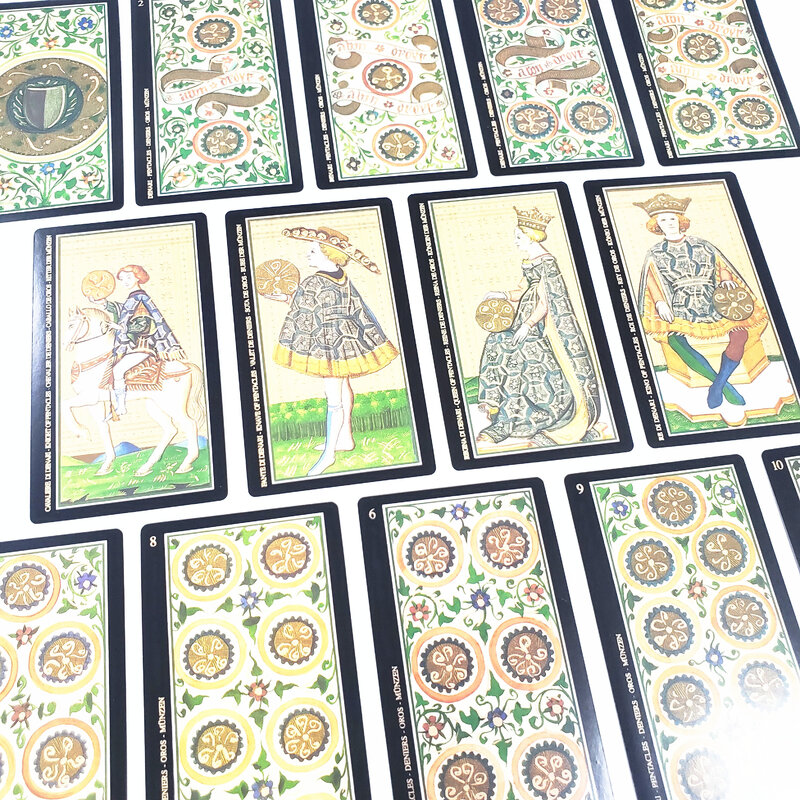 The Most Popular Product 12X7cm Visconti Tarot All English Cards For Parent-child Interactive Interesting Funny Board Games