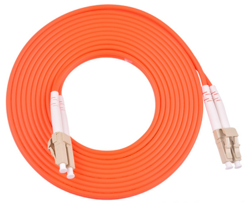 Cable de conexión de fibra Dual LC a LC FC ST SC, Cable de puente MM, Duplex, multimodo óptico 5M