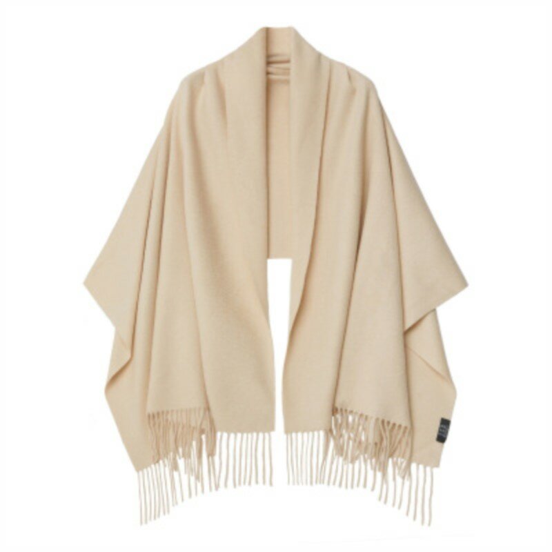 Bufanda de cachemira pura Natural para mujer, chal cálido de lana suave, Pashmina gruesa, manta, capa, invierno, 100%