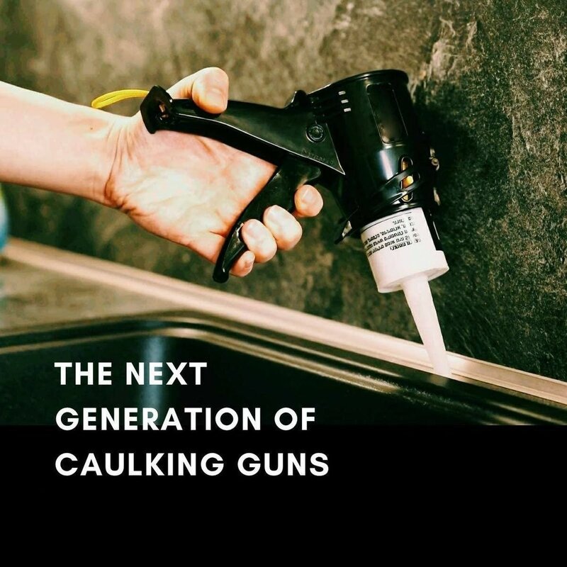 Saker Portable Caulking Gun Compact Sealing Gun Paint Insulating Mastic Sealant Corner Sealing Filling Tool For Doors Windows