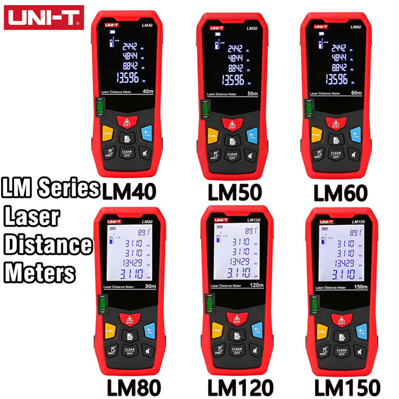 Medición de distancia a láser, série integrada, precisa física e eléctrica, nivelador lm40 lm50 lm60 lm80 lm100 lm120 lm150