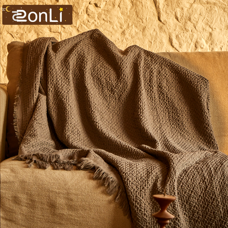 ZonLi – couverture épaisse, couleur unie, douce, pour canapé, lit, voyage, chaude, polaire, couette, literie, hiver