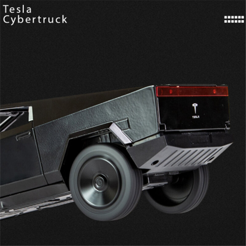 1/24 For Tesla Cybertruck Alloy Pickup Car Model Die Cast Metal Toy Off-Road Vehicle Car Model Simulation