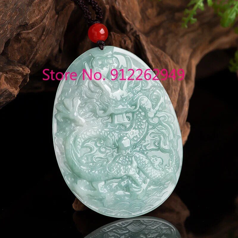 Collier en Jade naturel sculpté à la main Dragon, pendentif de marque, accessoires de bijoux à la mode, cadeaux porte-bonheur pour hommes et femmes, offre spéciale