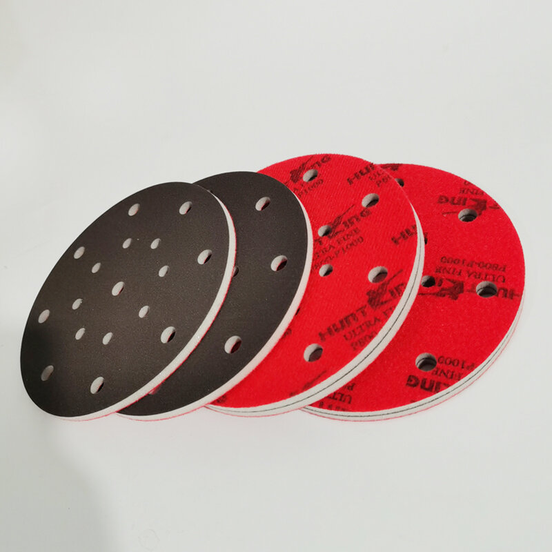 Atpro Red150mm 6-Inch Spons Schuurpapier Auto Verf Beauty Polijsten Is Speciaal Gebruikt Voor Slijpen 400-2000 Grit schuurmiddelen