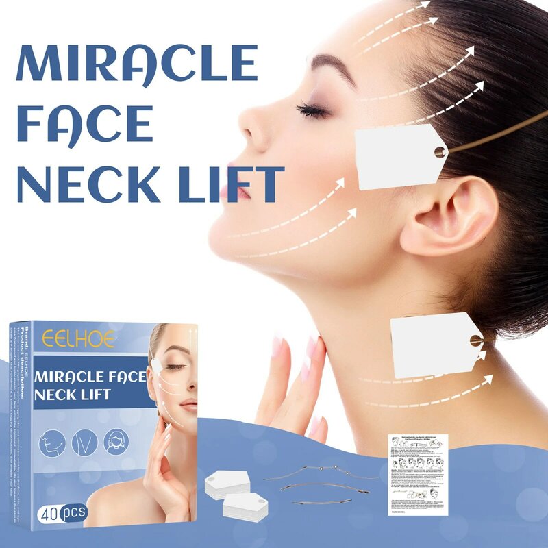 40PCS Invisible Lift Face Stickers Neck Eye Double Chin V Shape Thin Refill Tapes Facelifting Anti-wrinkle Lift Up Sticker