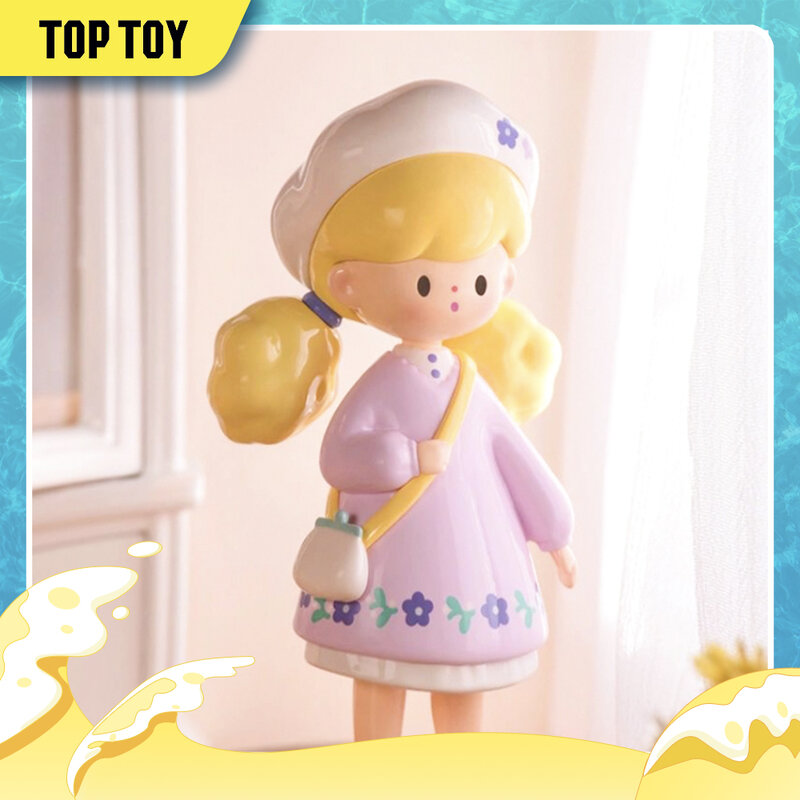 TOPTOY Molinta Popcorn siostra, Vintage Outfit Show Series, znalezienie jednorożca pudełko z niespodzianką tajemnica figurka figurka zabawka dla dziewczynki