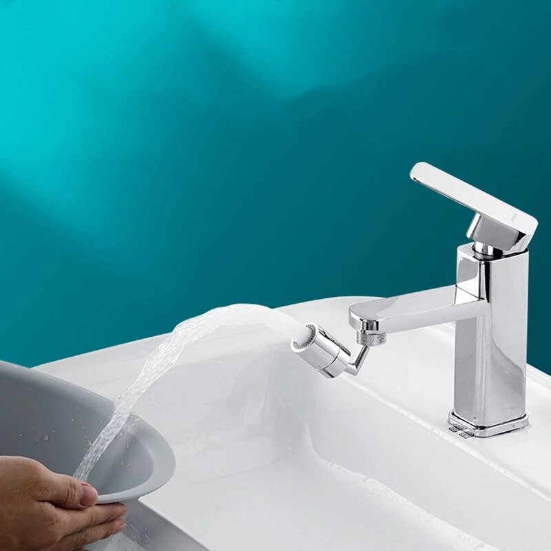 Tête de pulvérisation universelle rotative à 1080 °, adaptateur d'extension de robinet de cuisine, filtre anti-éclaboussures, buse flexible, pulvérisateur