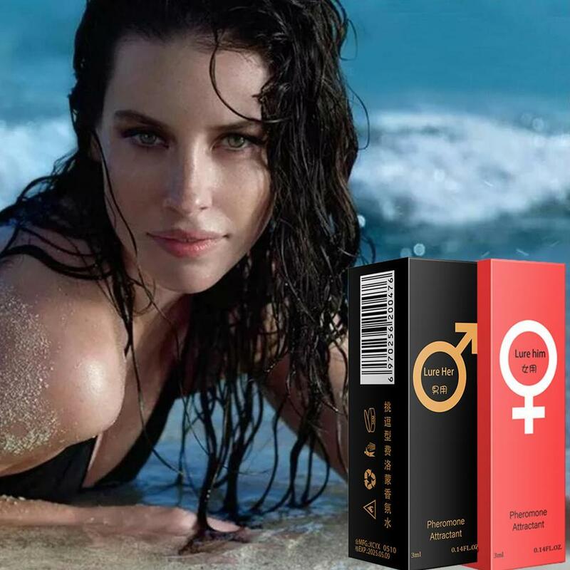 Perfume de feromona para homens e mulheres, afrodisíaco, orgasmo, spray corporal para sexo, lubrificantes para meninos, água do flirt atrair, fragrância, 3ml