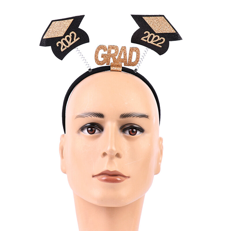 ใหม่2022หมวกสำเร็จการศึกษา Mini Tassel หมวก Chic Hoops Headdress อุปกรณ์เสริมผม Graduation Party Decor