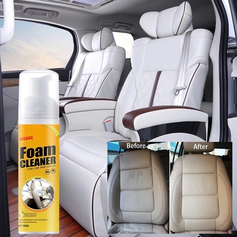100 مللي منظف رغوة رذاذ غسل منظف ل رائحة الليمون الأجهزة المنزلية سيارة الداخلية متعددة الأغراض مكافحة الشيخوخة الجلود نظيفة أدوات