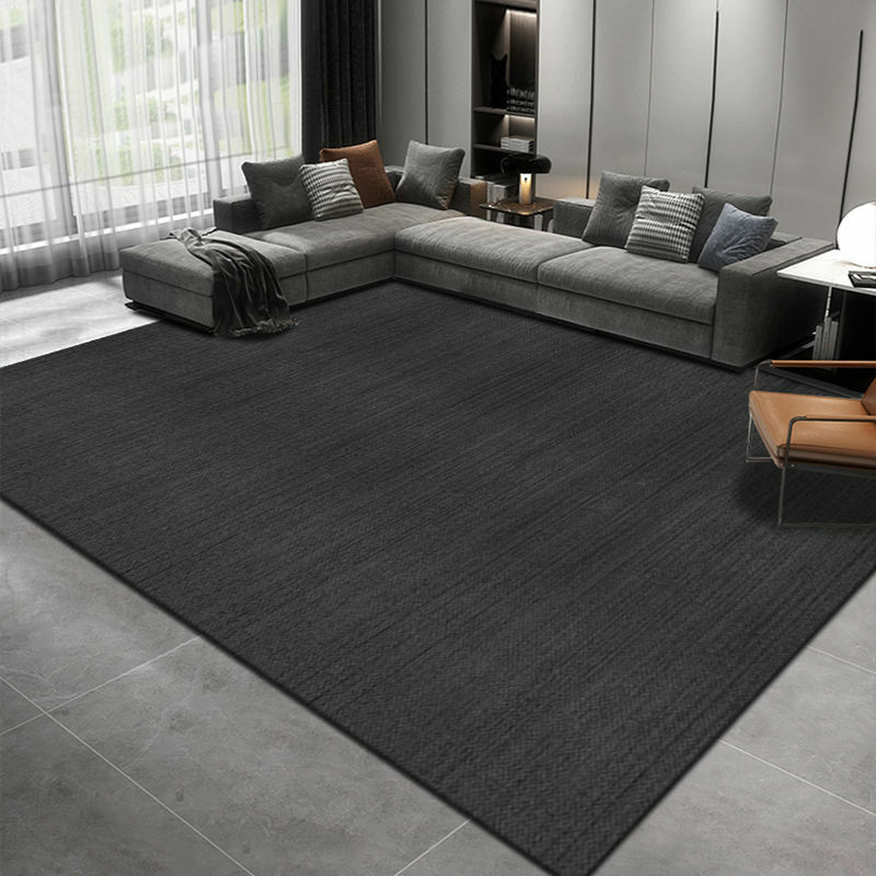 Alfombra sólida para sala de estar, alfombras negras, decoración para sala de estar, alfombra para exteriores, alfombras modernas para pasillo, alfombra de baño