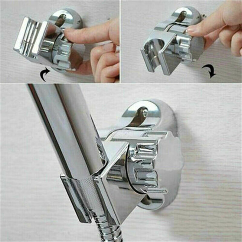 Universal Shower Head Holder Chrome Bathroom Bracket Wall Mount Adjustable Bathroom Accessories Stand Bracket Dropshipping