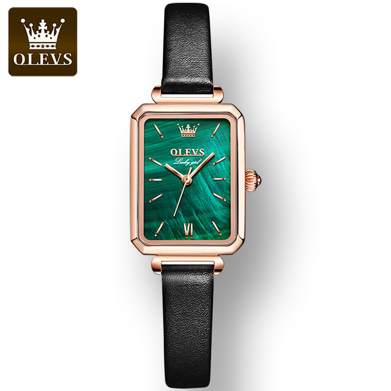Olevs-女性用クォーツ時計,ステンレススチール腕時計,高級防水時計