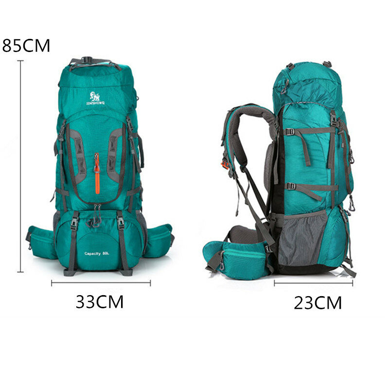 80l turista mochila de acampamento caminhadas militar esqui equipamento de escalada montanha haversack sportbag molle sobrevivência mochila