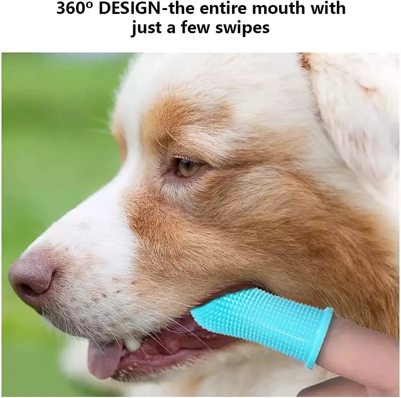 2022New Hund Super Weiche Haustier Finger Zahnbürste Zähne Reinigung Schlechte Atem Pflege Ungiftig Silikon Zahn Pinsel Werkzeug Hund Katze Reinigung
