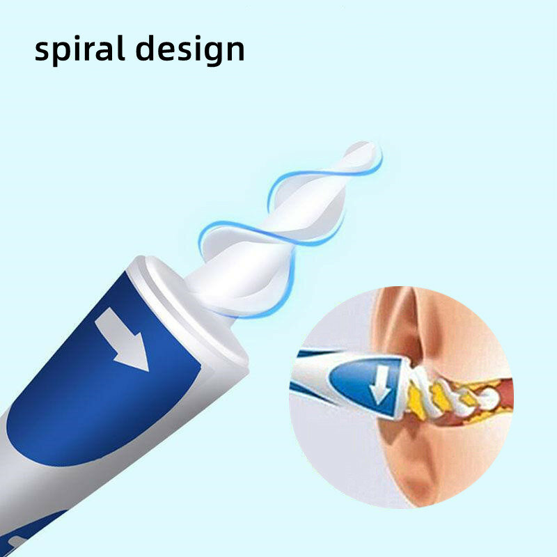 Набор для удаления ушного воска, силиконовый мягкий спиральный прибор для чистки ушей, 16 шт.