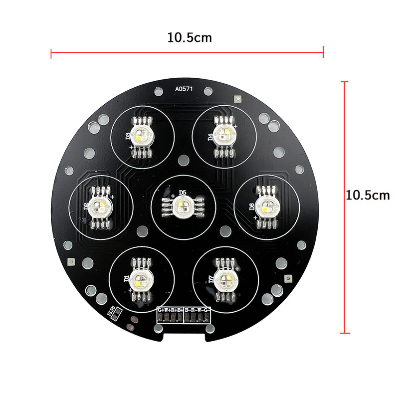 5 sztuk 7X1 0W listwa świetlna LED 7x10w mini reflektor z ruchomą głowicą RGBW 4in1 naprawy płyty