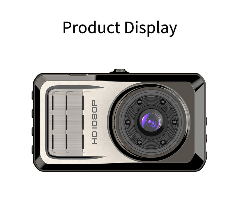 Caméra de tableau de bord à double objectif 1080P 1296P, caméra de voiture, GPS, WiFi, capteur G, surveillance du stationnement 24H