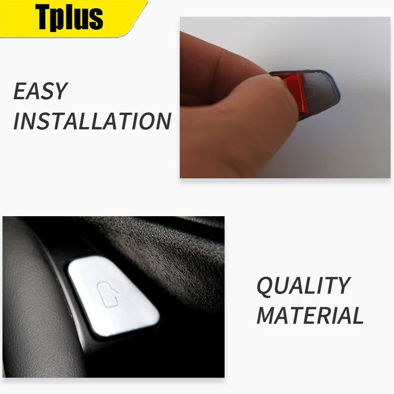 Tplus botão do carro anti-risco adesivo película protetora para tesla modelo 3 2021/modelo y 2021 interruptor de elevador da janela abs acessórios