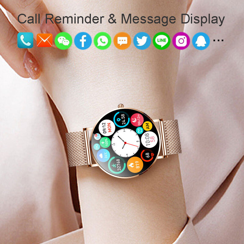 Reloj Digital de oro rosa para hombre y mujer, pulsera electrónica LED para Fitness, T8