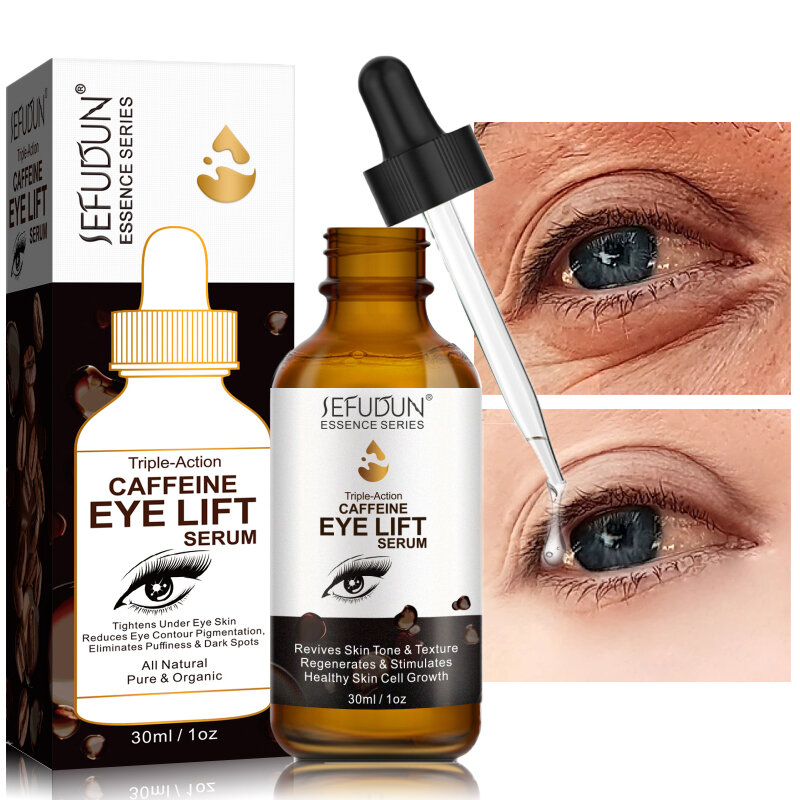 Eye Serum Moisturizing Anti Aging Remove Dark Circles Eye Bags Eliminate Edema Smoothes Fine Lines Brighten Skin Colour 30ml