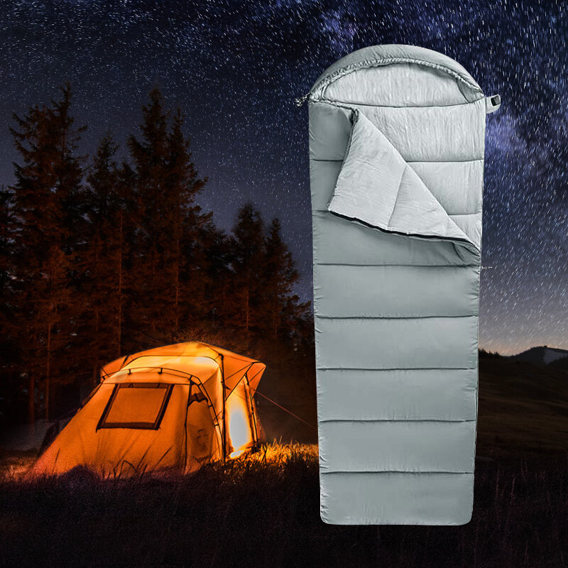 Pacoone Camping Sleeping Bag Lightweight 4 Season Warm & Cold Envelope Backpacking Sleeping Bag for Outdoor Traveling Hiking