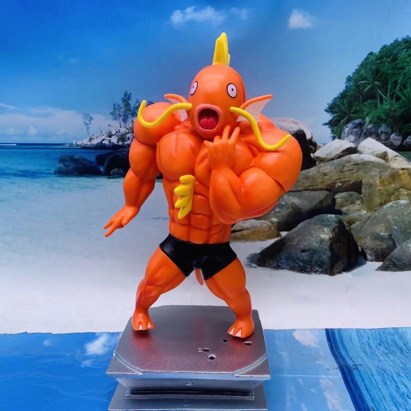 Pokemon Patrick Star Cosplay Slowpoke Anime Action-figuren Magikarp Snorlax Fitness Muskel Modell Puppe Figuren Spielzeug Für Kinder
