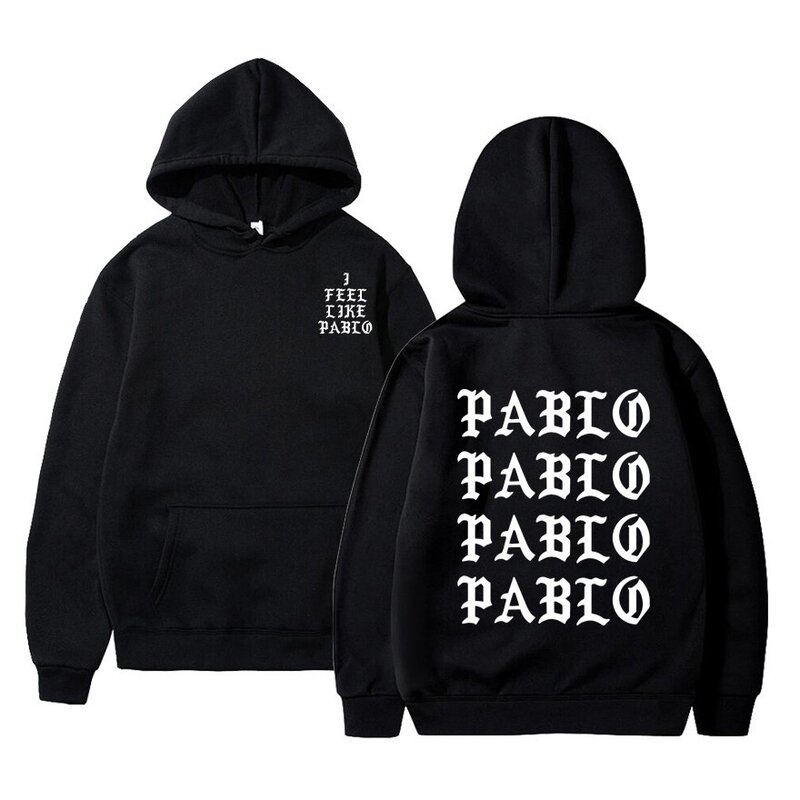 Novo eu me sinto como paul pablo kanye west suor hoodies hoodies hoodies moletom masculino hip hop streetwear com capuz pablo