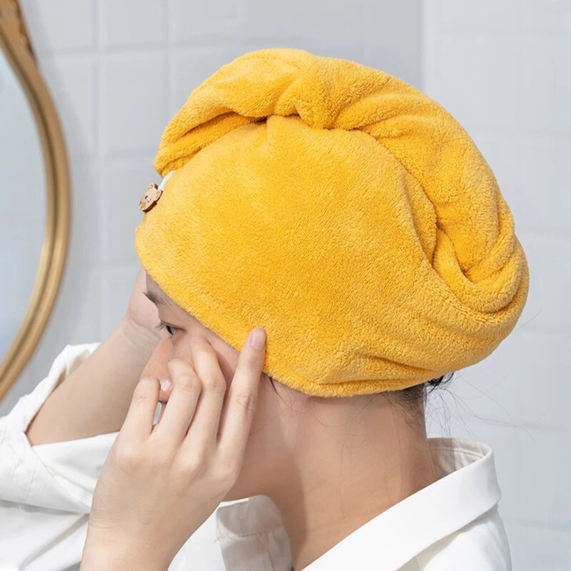 Bonnet en microfibre pour cheveux secs, bonnet de douche, chapeau triangulaire à forte absorption d'eau, lavage des cheveux des filles, outil d'essuyage à séchage rapide
