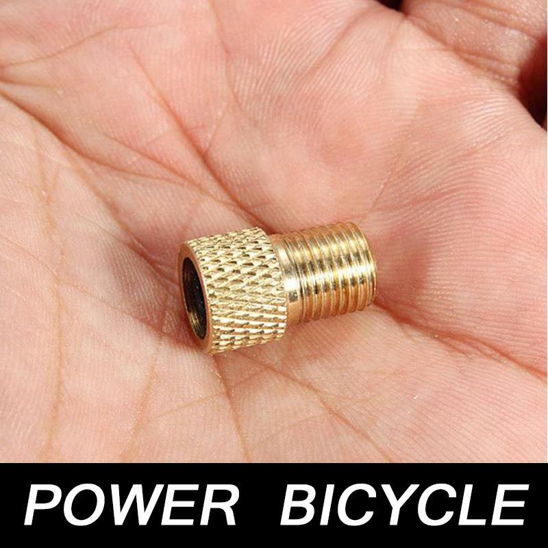 10 pçs peças de bicicleta acessórios mtb ventilação presta válvula adaptador schrader fino bocal inflator mamilo tampas pneu ferramenta