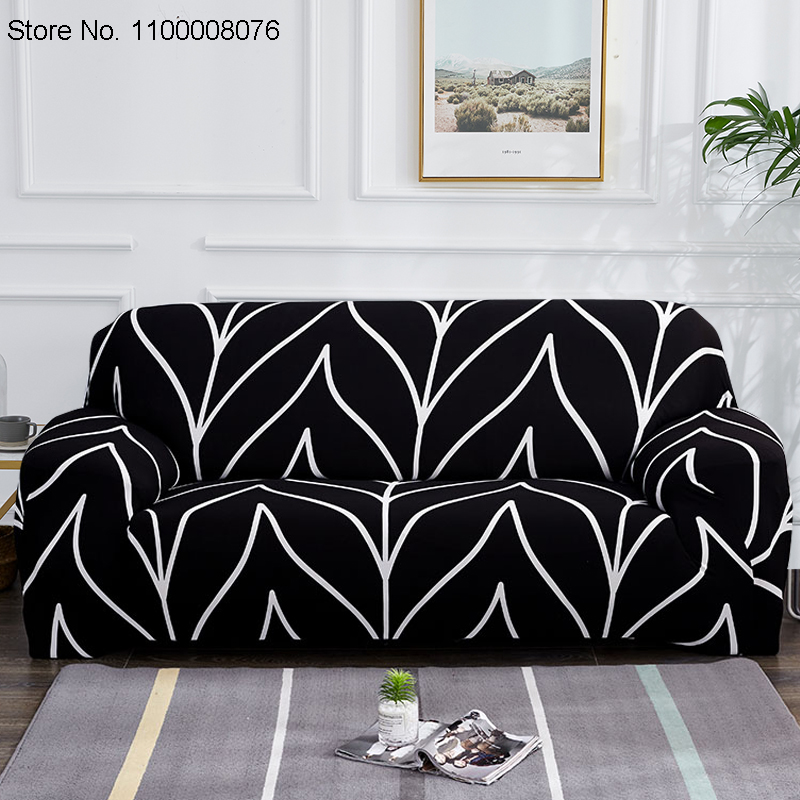 Elastic Sofa Slipcovers Modern Sofa Cover For Living Room Sectional Corner L-shape Chair Protector Couch Cover 1/2/3/4 Seater