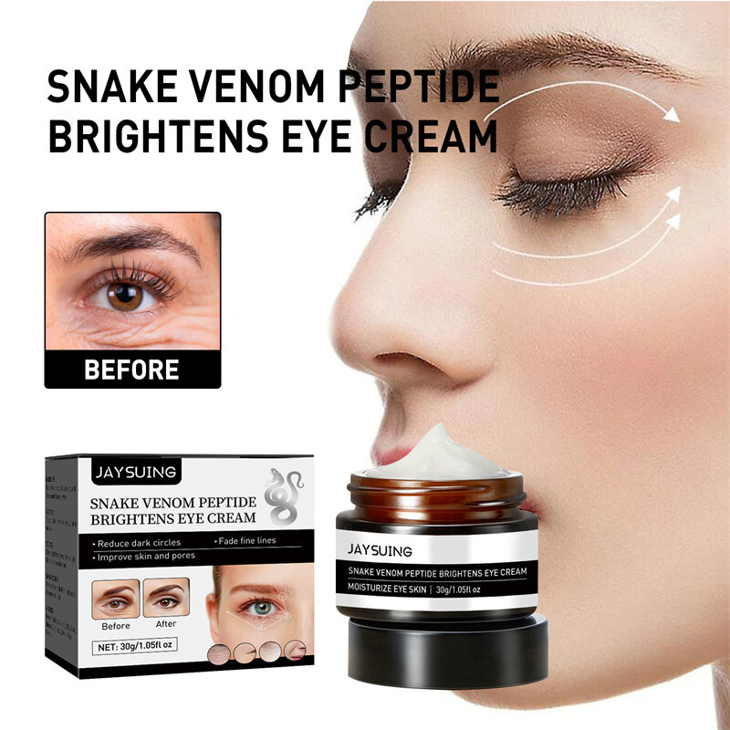Jaysuing Kind of snake venom peptide embellish tight eye cream moisturizing fade dark circles eye grain firming eye cream