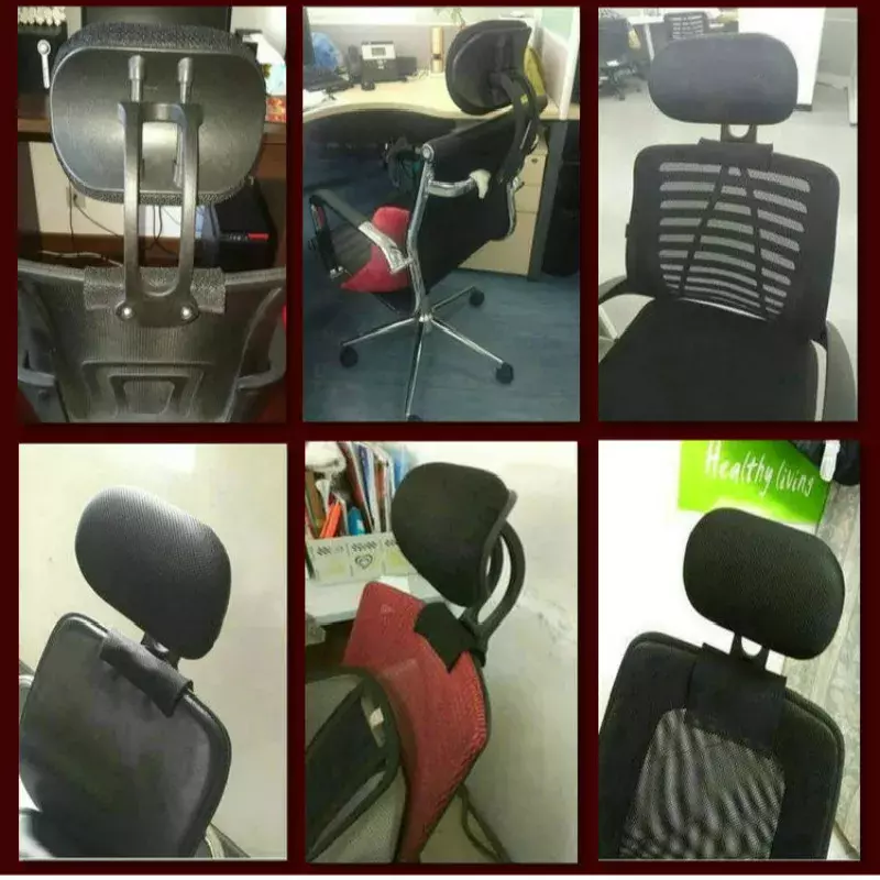 Reposacabezas de silla de ordenador, silla de elevación giratoria ajustable, almohada de protección para el cuello, accesorios de silla de oficina, instalación gratuita