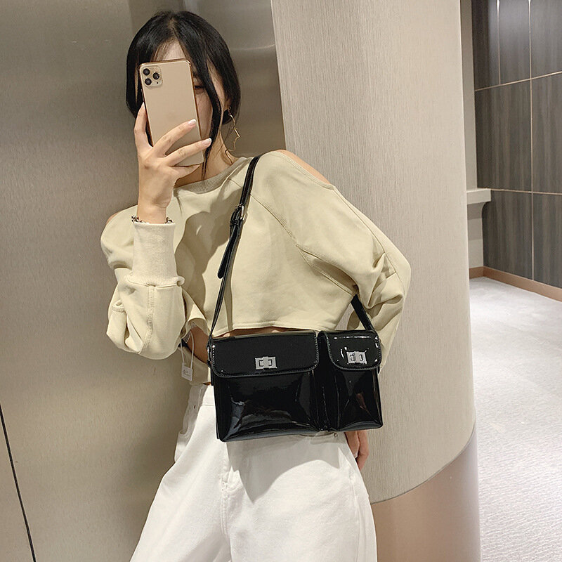 Designer Gemini Underarm Bag Fashion Single-Shoulder French Stick Bag Cross-Shoulder Women's Bag Retro Paint Designer Handbag