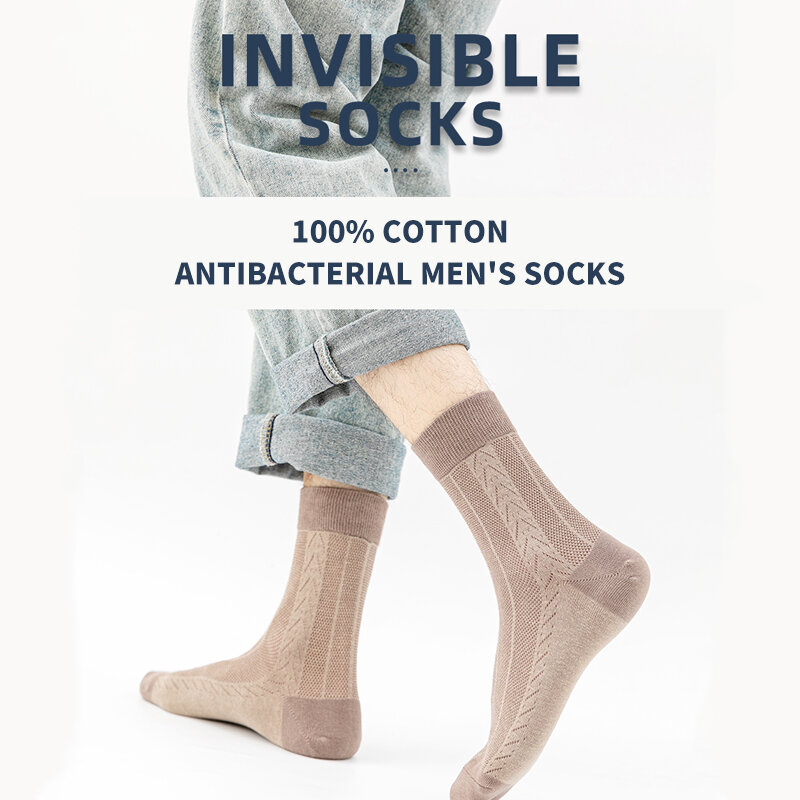 MiiOW 5 Pcs/lot Men Cotton Socks Printing Casual Dress Socks Long Male Socks For Man Gift Colorful Tube Sock Free Shipping