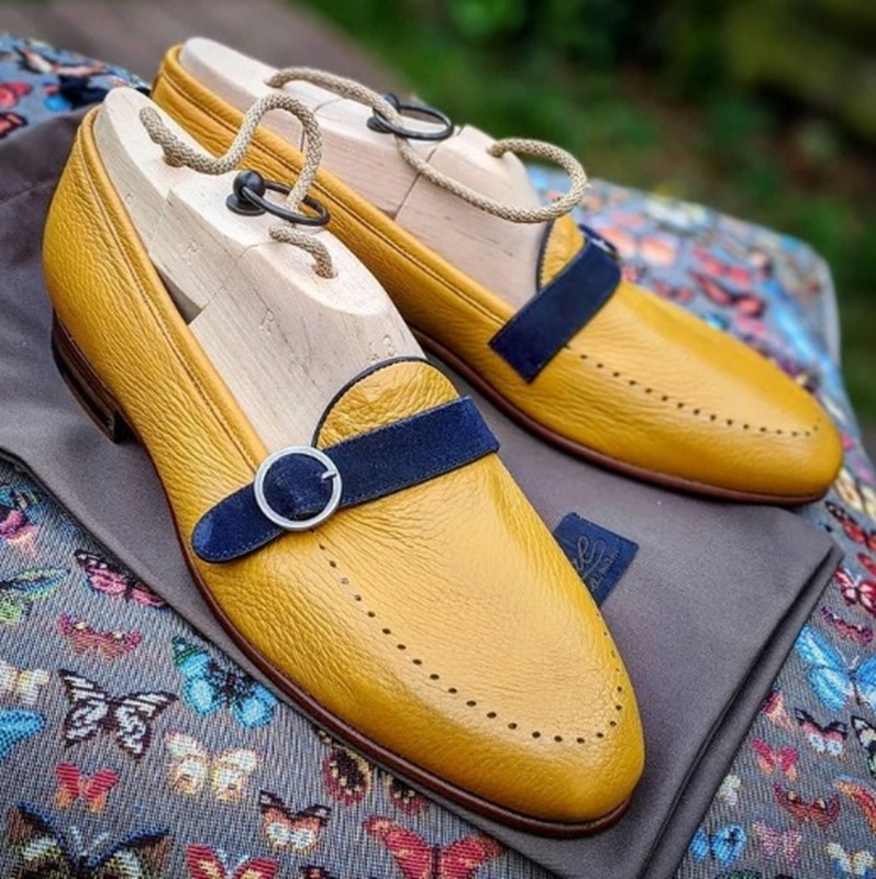 남성 신발, 고품질 Pu 가죽 새로운 패션 세련된 디자인, 스님 스트랩 신발, 캐주얼 정장 로퍼, ZQ0386