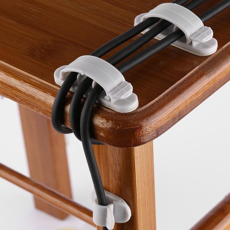 10pcs Cable Organizer Wire Storage Desktop Cable Cord Holder Electric Wire Clip for Home Table Computer Wall Storage Sort Out