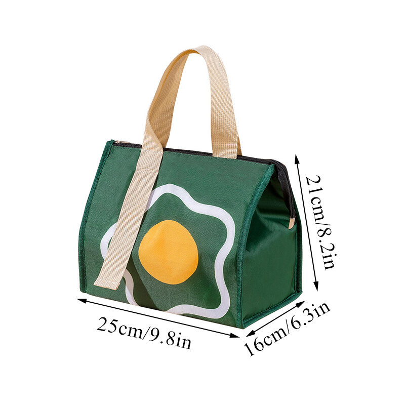 2022New Thermal Insulated Lunch Box Tote Food Bag Cooler Bag Bento Pouch Container School Food Storage Bags Waterproof Portable