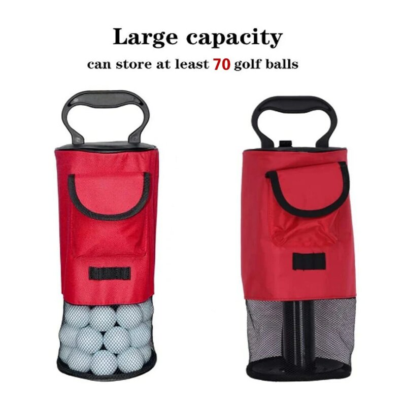 Golf Ball Pick Up Retriever Bag Hold Tot 60 Ballen Verwijderbare Draagbare Gemakkelijk Te Pick Up Ballen Golf Pick de Bal Cilinder