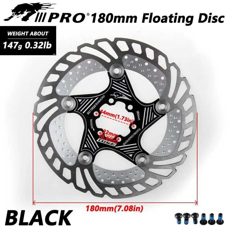 Mountain Bike MTB DH 6inch 160/180/203mm cooling Disc Heat dissipation Brake Rotor Down hill Floating bicycle Brake rotor IIIPRO