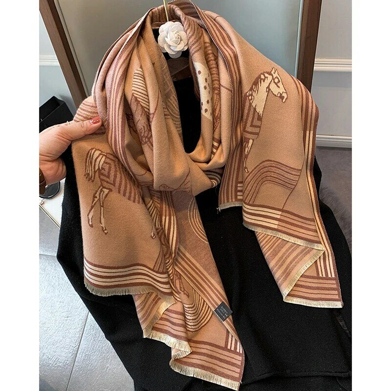 2020新厚く暖かいスカーフpashmian女性の秋冬カシミヤスカーフ女性ネックロングショールfashon女性バンド毛布