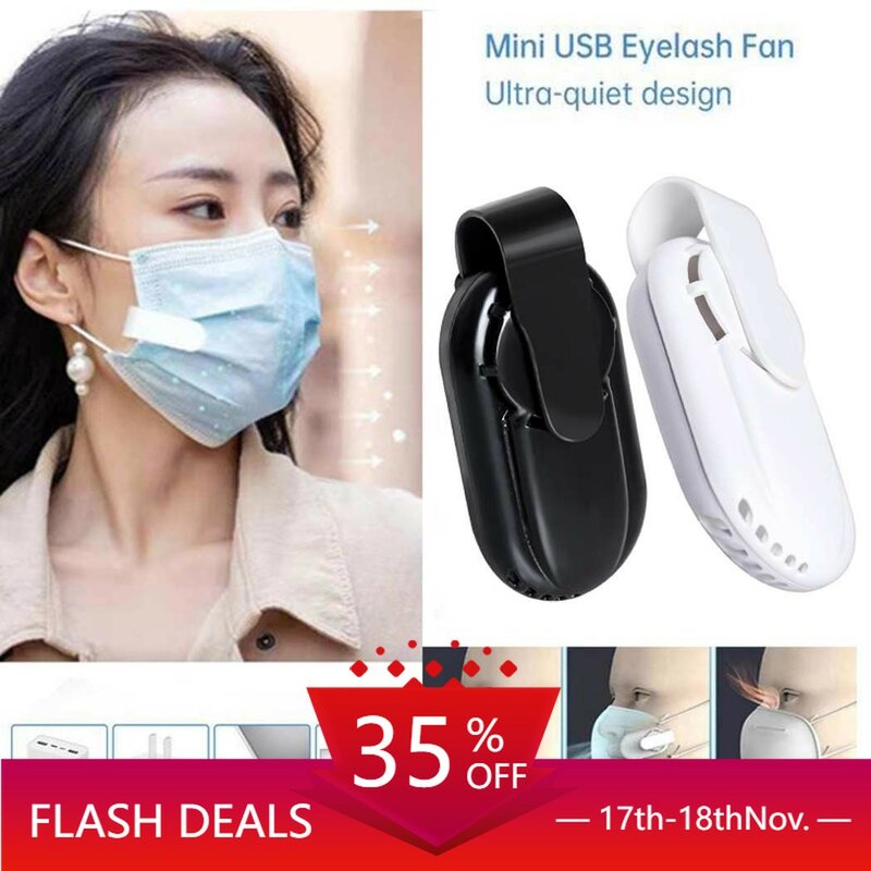 Personal Wearable Air Front Fan USB Mini Portable Reusable Breathable Healthily Lightweight Indoor Air Quality & Fans