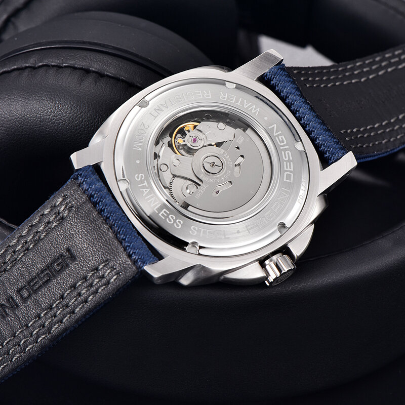 2022 pagani design novo topo masculino relógios mecânicos japão tmi nh39 43mm à moda retro esportes 200m mergulho safira c3 reloj hombre