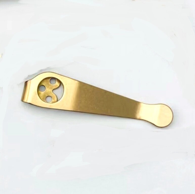 Custom Hand Made Titanium Deep Carry Pocket Clip for Spyderco Para3 Ti Pocket Clip