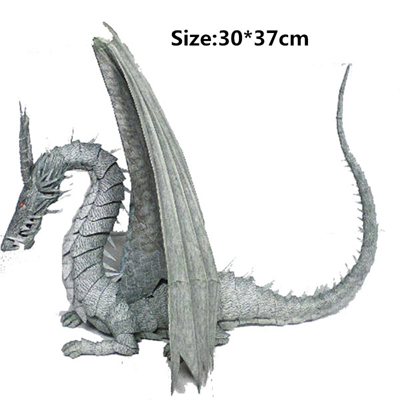 Tales From Earthsea Hayao Miyazaki 3D Puzzles Paper Model Flying Sitting Dragons Model Kits Assemble Jigsaw Adult Kids Toy Gift