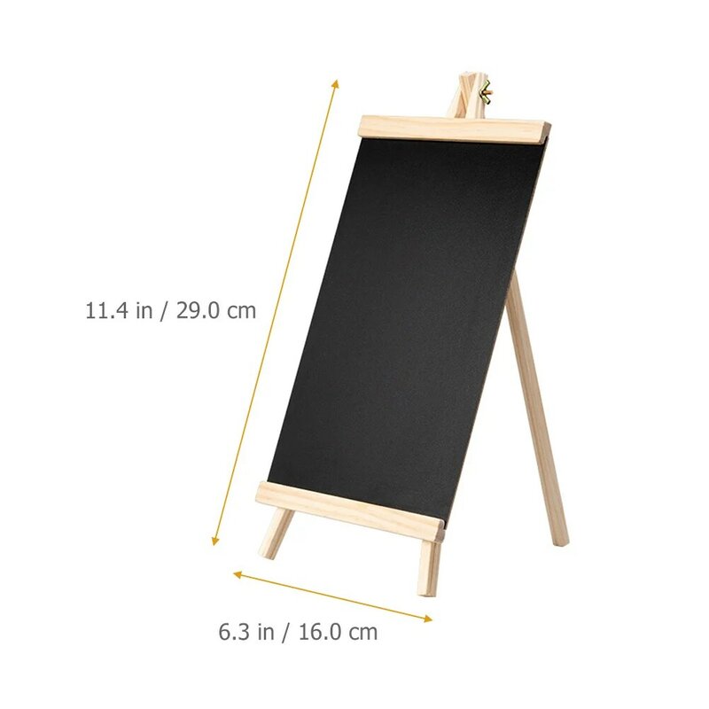 กระดานดำป้ายไม้กระดานดำขนาดเล็กโต๊ะสี่เหลี่ยมผืนผ้าชอล์ก Mini เมนูหมวดหมู่ยืนป้ายป้ายข้อค...