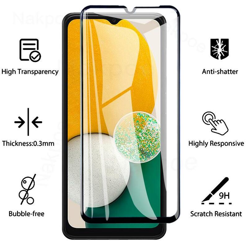 9D Tempered Glass For Samsung Galaxy A04 A04S A04E A03 A13 A23 A33 A53 A73 Screen Protector F13 F23 M13 M23 M33 M53 Glass Film