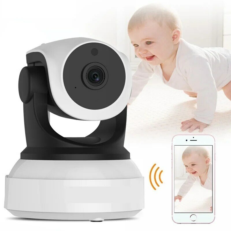 2022Baby Monitor wifi smart camera audio a 2 vie con telecamera IP di sicurezza con rilevamento del movimento telecamera Wireless per bambini